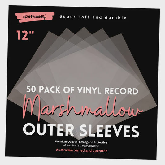 Marshmallow 50 PACK OF 12-INCH VINYL RECORD OUTER SLEEVES